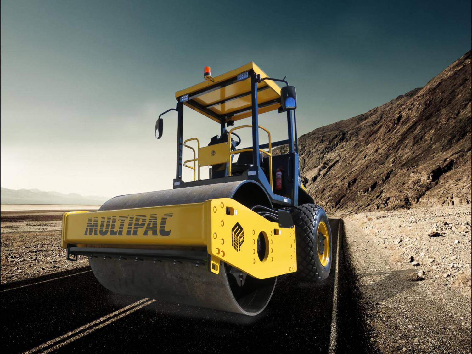 Multipac 107H Compaction Roller in the desert