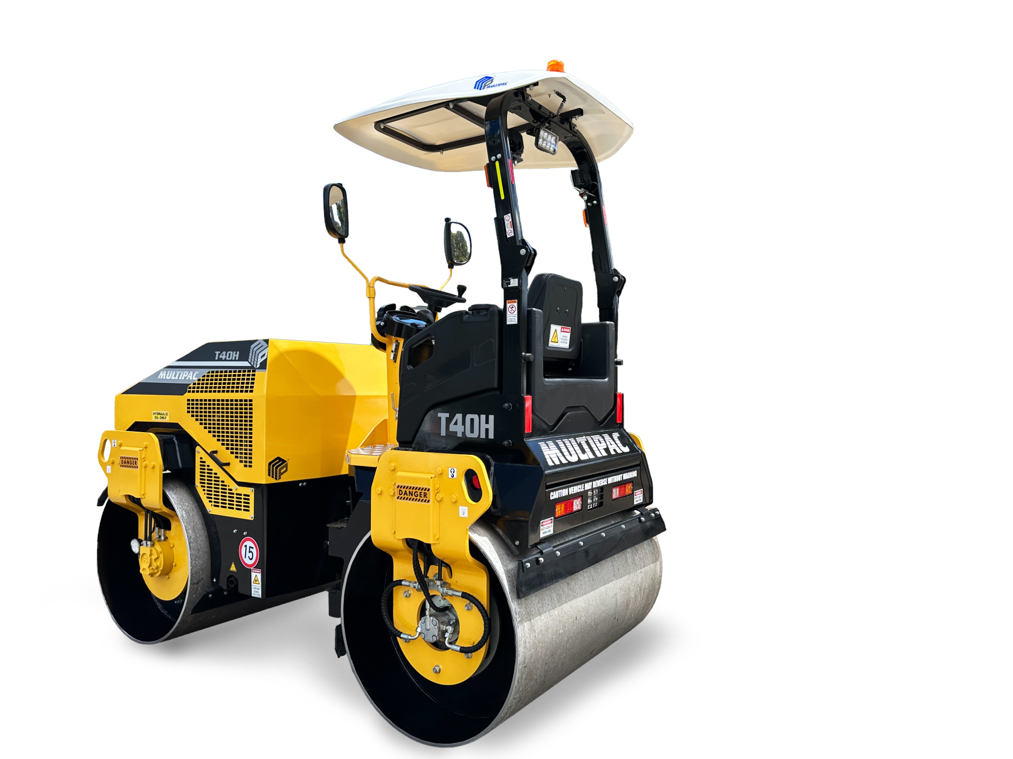 Multipac T40H Small Tandem Roller side back