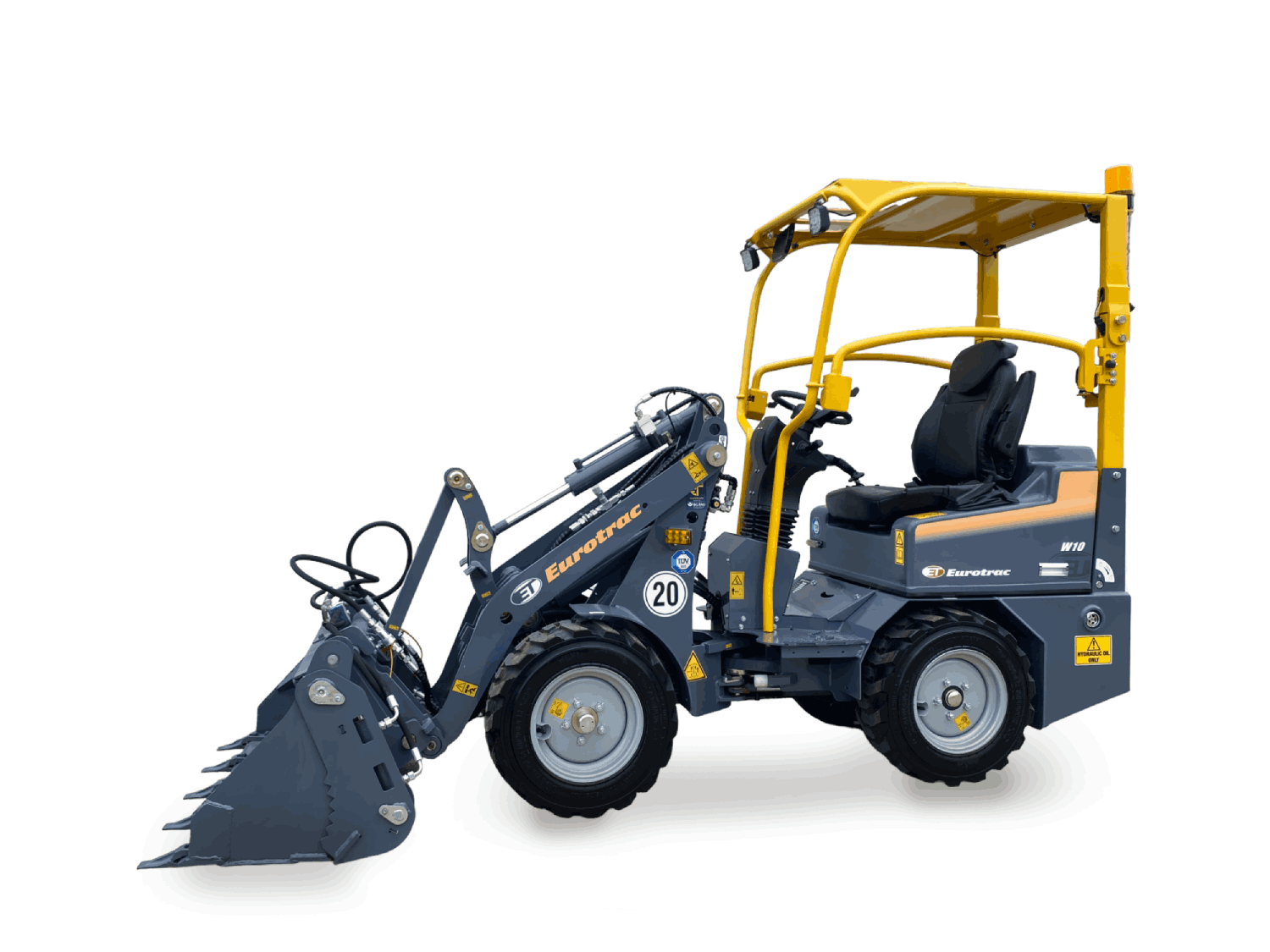 Eurotrac Articulated Mini Loaders W10 side part