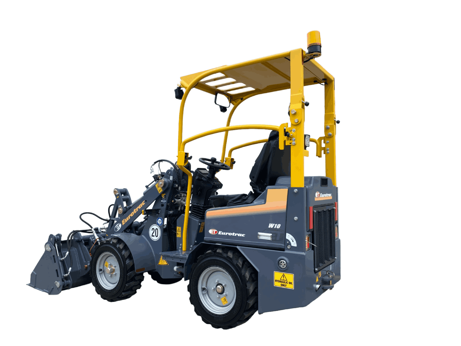 Eurotrac Articulated Mini Loaders W10 backside part