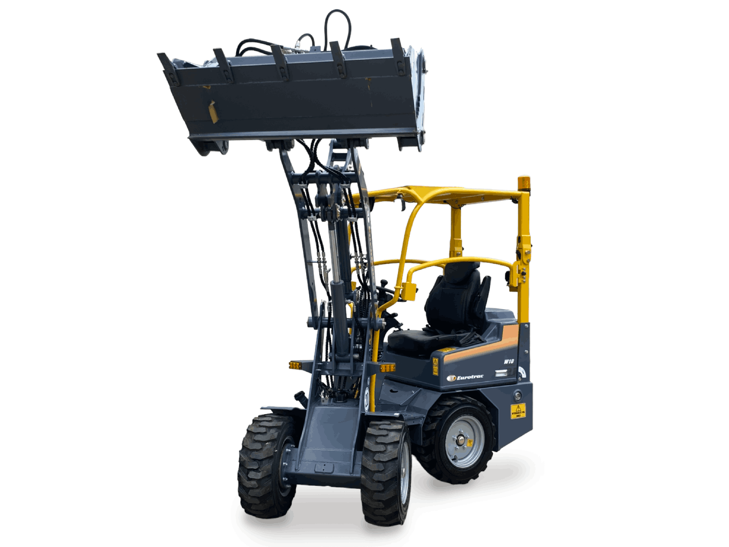 Eurotrac Articulated Mini Loaders W10 front profile