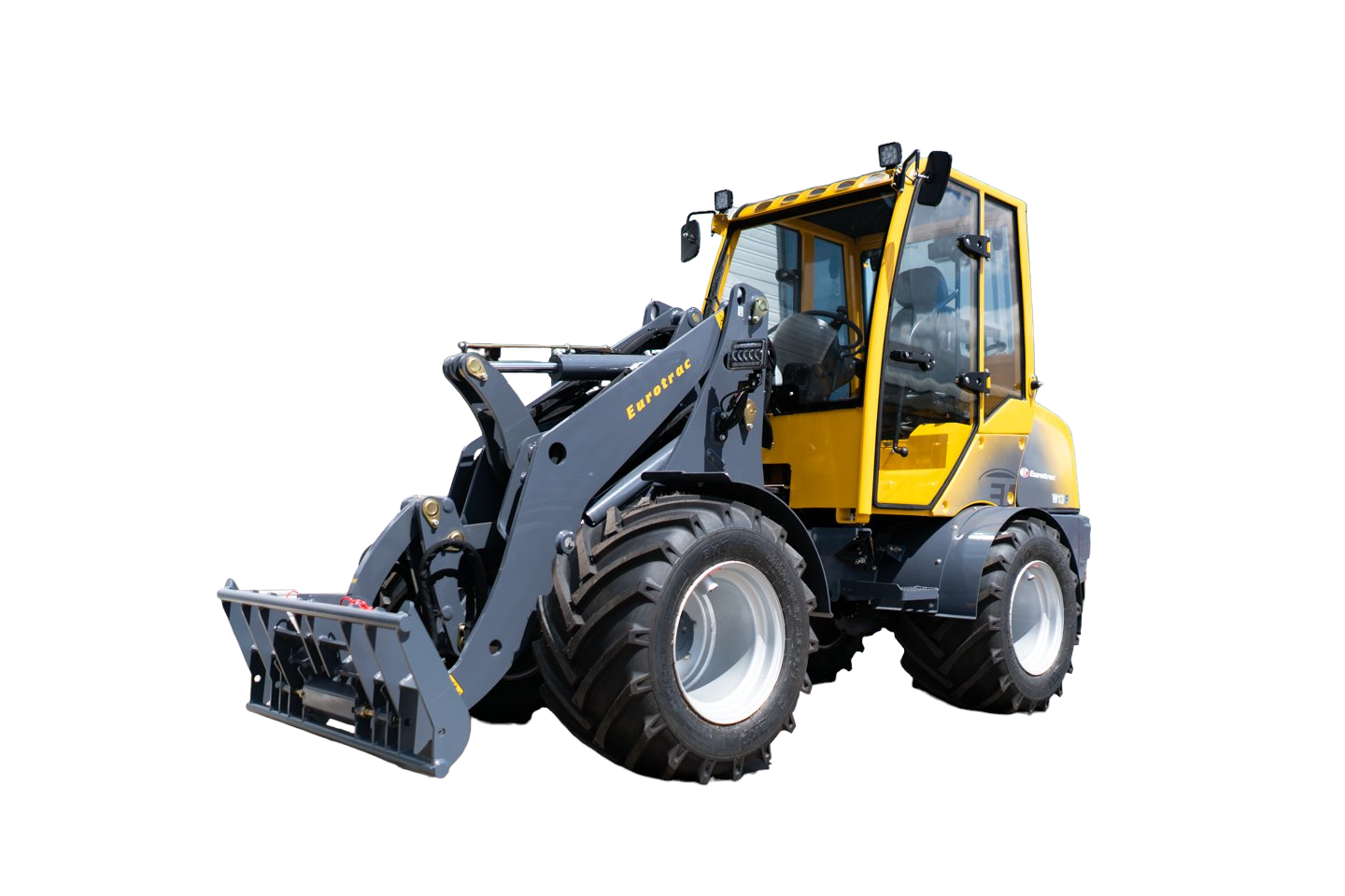 Eurotrac W13 Cab Articulated Mini Loaders front profile
